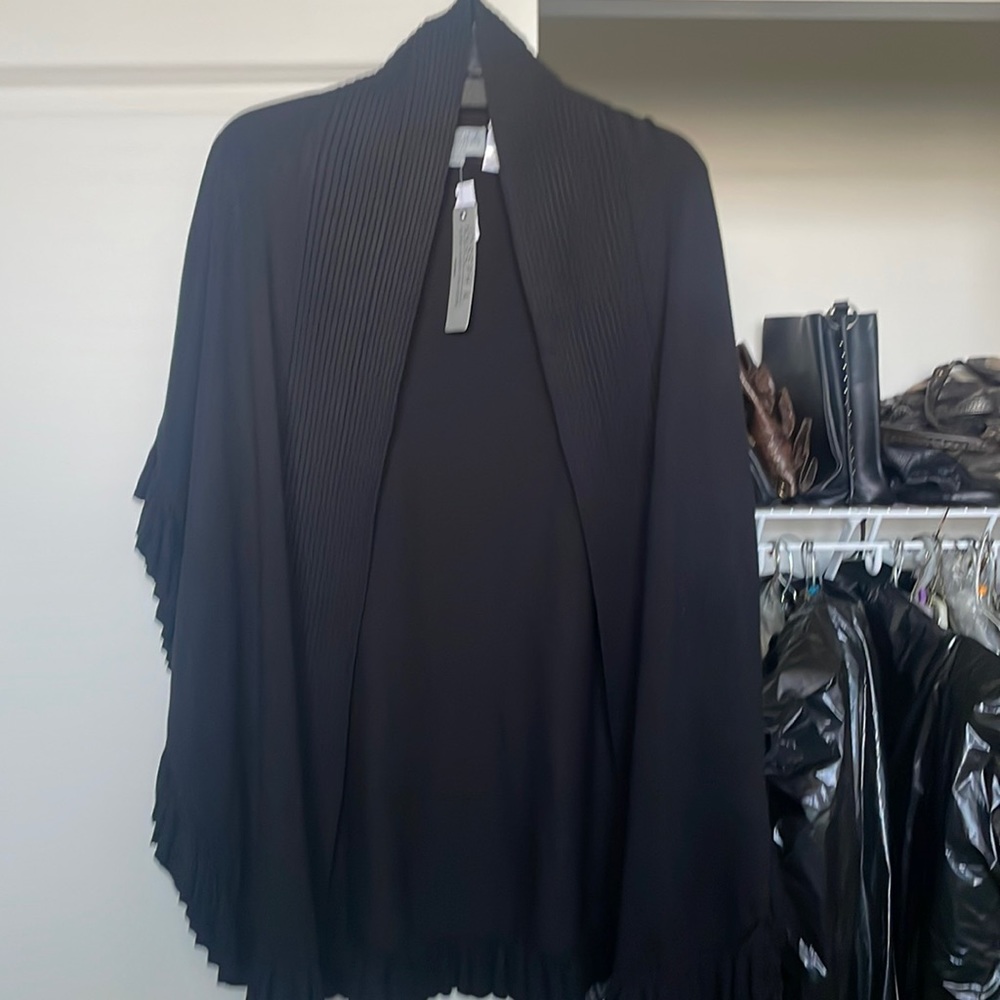 Black cardigan